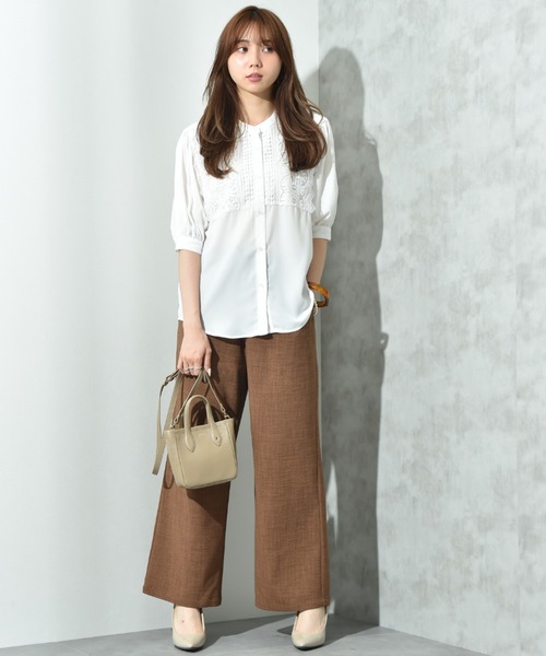 INTERPLANET(インタープラネット)の「リラックスドロストイージーパンツ(その他パンツ・レディース・ネイビー/ブラウン/ベージュ/ブルー・マルチサイズ)」の15枚目の写真