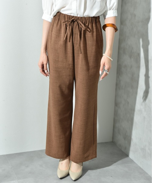 INTERPLANET(インタープラネット)の「リラックスドロストイージーパンツ(その他パンツ・レディース・ネイビー/ブラウン/ベージュ/ブルー・マルチサイズ)」の17枚目の写真