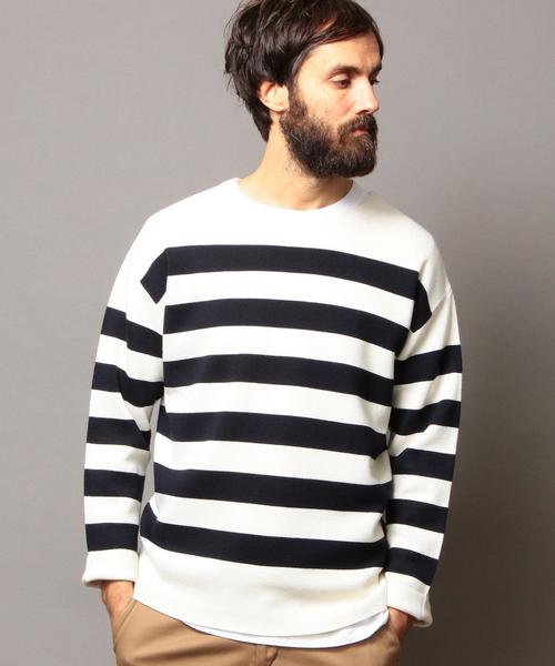 BEAUTY&YOUTH UNITED ARROWS（ビューティーアンドユースユナイテッドアローズ）の「BY ミラノリブ クルーネック ニット◆（ニット/セーター・メンズ・その他1/その他2/ネイビー/ホワイト・X-LARGE/MEDIUM/SMALL/LARGE）」の4枚目の写真