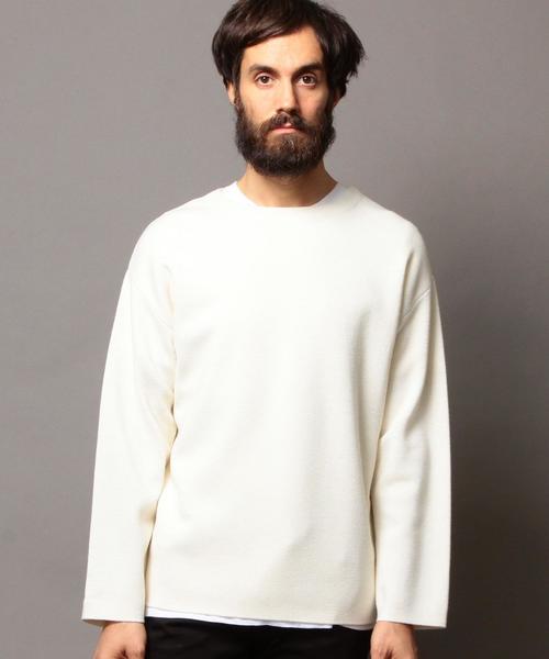 BEAUTY&YOUTH UNITED ARROWS（ビューティーアンドユースユナイテッドアローズ）の「BY ミラノリブ クルーネック ニット◆（ニット/セーター・メンズ・その他1/その他2/ネイビー/ホワイト・X-LARGE/MEDIUM/SMALL/LARGE）」の2枚目の写真