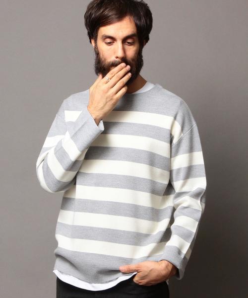 BEAUTY&YOUTH UNITED ARROWS（ビューティーアンドユースユナイテッドアローズ）の「BY ミラノリブ クルーネック ニット◆（ニット/セーター・メンズ・その他1/その他2/ネイビー/ホワイト・X-LARGE/MEDIUM/SMALL/LARGE）」の15枚目の写真