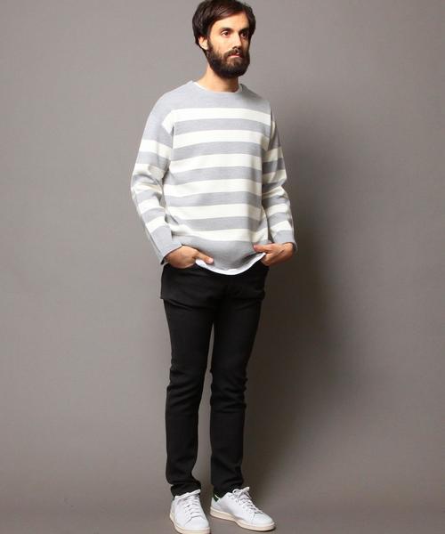 BEAUTY&YOUTH UNITED ARROWS（ビューティーアンドユースユナイテッドアローズ）の「BY ミラノリブ クルーネック ニット◆（ニット/セーター・メンズ・その他1/その他2/ネイビー/ホワイト・X-LARGE/MEDIUM/SMALL/LARGE）」の9枚目の写真