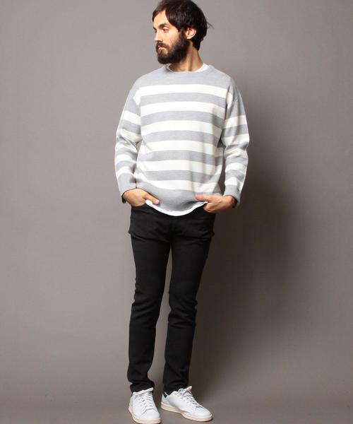 BEAUTY&YOUTH UNITED ARROWS（ビューティーアンドユースユナイテッドアローズ）の「BY ミラノリブ クルーネック ニット◆（ニット/セーター・メンズ・その他1/その他2/ネイビー/ホワイト・X-LARGE/MEDIUM/SMALL/LARGE）」の10枚目の写真