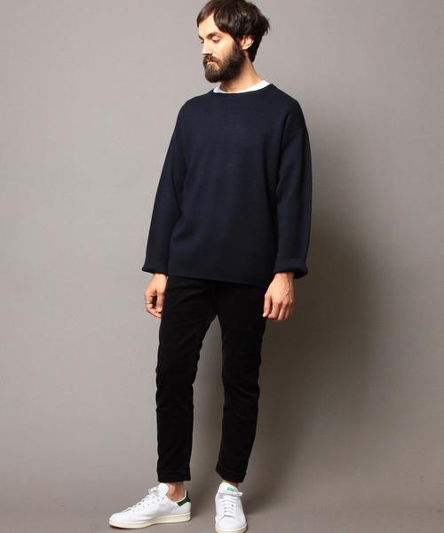 BEAUTY&YOUTH UNITED ARROWS（ビューティーアンドユースユナイテッドアローズ）の「BY ミラノリブ クルーネック ニット◆（ニット/セーター・メンズ・その他1/その他2/ネイビー/ホワイト・X-LARGE/MEDIUM/SMALL/LARGE）」の12枚目の写真