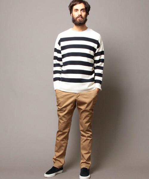 BEAUTY&YOUTH UNITED ARROWS（ビューティーアンドユースユナイテッドアローズ）の「BY ミラノリブ クルーネック ニット◆（ニット/セーター・メンズ・その他1/その他2/ネイビー/ホワイト・X-LARGE/MEDIUM/SMALL/LARGE）」の5枚目の写真