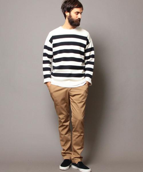 BEAUTY&YOUTH UNITED ARROWS（ビューティーアンドユースユナイテッドアローズ）の「BY ミラノリブ クルーネック ニット◆（ニット/セーター・メンズ・その他1/その他2/ネイビー/ホワイト・X-LARGE/MEDIUM/SMALL/LARGE）」の6枚目の写真