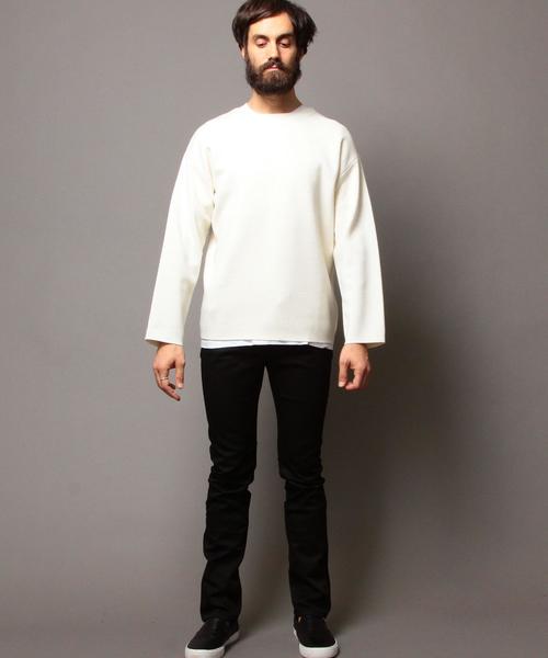 BEAUTY&YOUTH UNITED ARROWS（ビューティーアンドユースユナイテッドアローズ）の「BY ミラノリブ クルーネック ニット◆（ニット/セーター・メンズ・その他1/その他2/ネイビー/ホワイト・X-LARGE/MEDIUM/SMALL/LARGE）」の7枚目の写真