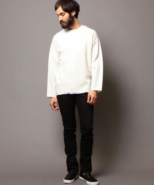 BEAUTY&YOUTH UNITED ARROWS（ビューティーアンドユースユナイテッドアローズ）の「BY ミラノリブ クルーネック ニット◆（ニット/セーター・メンズ・その他1/その他2/ネイビー/ホワイト・X-LARGE/MEDIUM/SMALL/LARGE）」の8枚目の写真