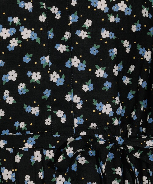 FREAK'S STORE(フリークスストア)の「インド 前開きウエスト紐 フレンチスリーブワンピース/ティアードシャツワンピース/バンドカラーシャツワンピース(シャツワンピース・レディース・ブラック/ピンク/その他・フリ-)」の4枚目の写真