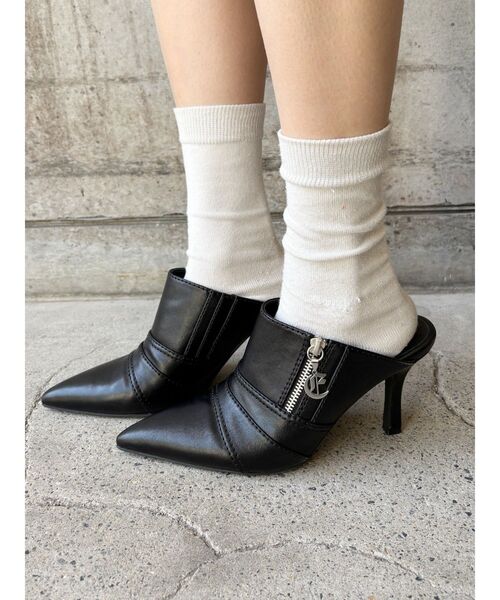 EVRIS（エヴリス）の「Eチャームポインテッドトゥミュール（サンダル・レディース・ブラック/インディゴブルー・SMALL/MEDIUM/LARGE）」の5枚目の写真