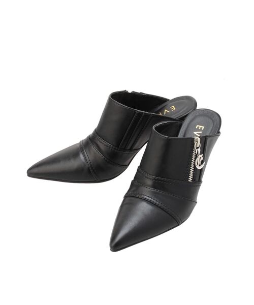 EVRIS（エヴリス）の「Eチャームポインテッドトゥミュール（サンダル・レディース・ブラック/インディゴブルー・SMALL/MEDIUM/LARGE）」の17枚目の写真