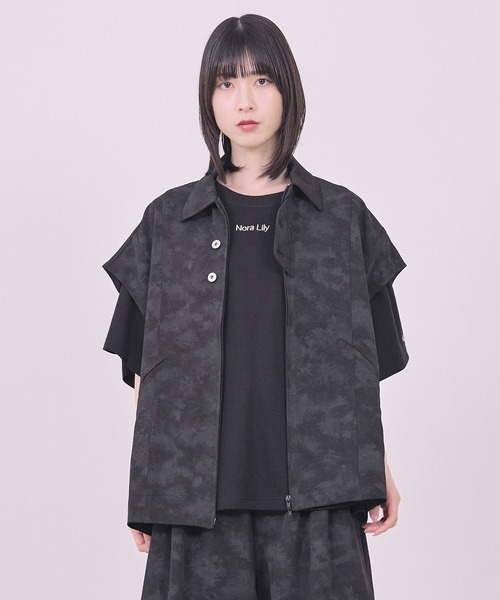 Nora Lily(ノラリリー)の「【Nora Lily】Utility Chic Box S/S Jacket(その他アウター・メンズ・ホワイト/ブラック/カーキ・FREE)」の16枚目の写真