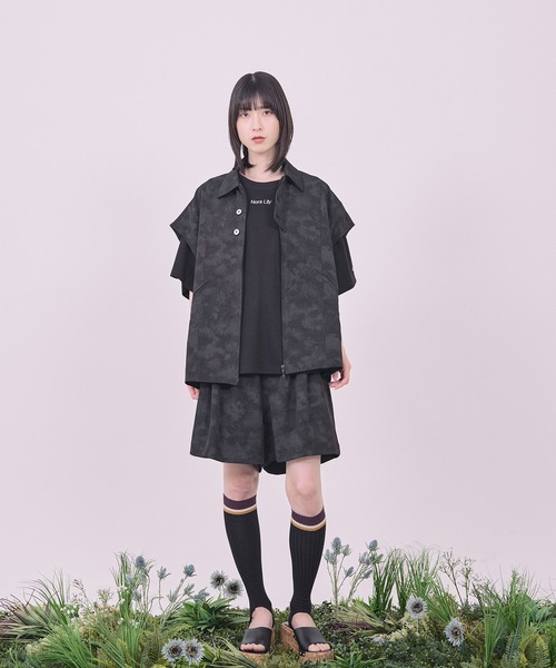 Nora Lily(ノラリリー)の「【Nora Lily】Utility Chic Box S/S Jacket(その他アウター・メンズ・ホワイト/ブラック/カーキ・FREE)」の17枚目の写真