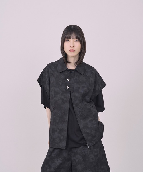 Nora Lily(ノラリリー)の「【Nora Lily】Utility Chic Box S/S Jacket(その他アウター・メンズ・ホワイト/ブラック/カーキ・FREE)」の8枚目の写真