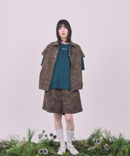 Nora Lily(ノラリリー)の「【Nora Lily】Utility Chic Box S/S Jacket(その他アウター・メンズ・ホワイト/ブラック/カーキ・FREE)」の11枚目の写真