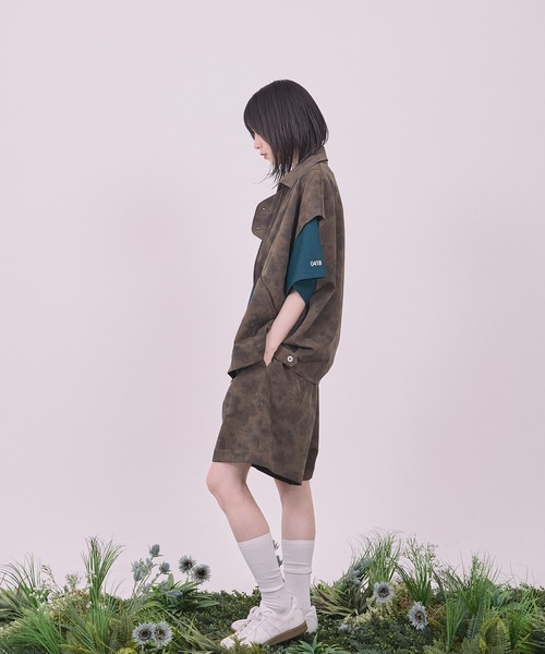 Nora Lily(ノラリリー)の「【Nora Lily】Utility Chic Box S/S Jacket(その他アウター・メンズ・ホワイト/ブラック/カーキ・FREE)」の12枚目の写真