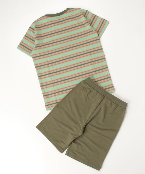 THE NORTH FACE(ザノースフェイス)の「【THE NORTH FACE】S/S Border Tent Tee & Short(Tシャツ/カットソー・メンズ・ブラック/セージグリーン/ネイビー・120/140/130)」の4枚目の写真