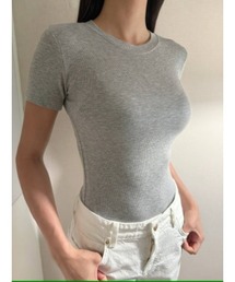 スリムフィットラウンドネックTシャツ/slimfit round T