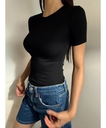スリムフィットラウンドネックTシャツ/slimfit round T