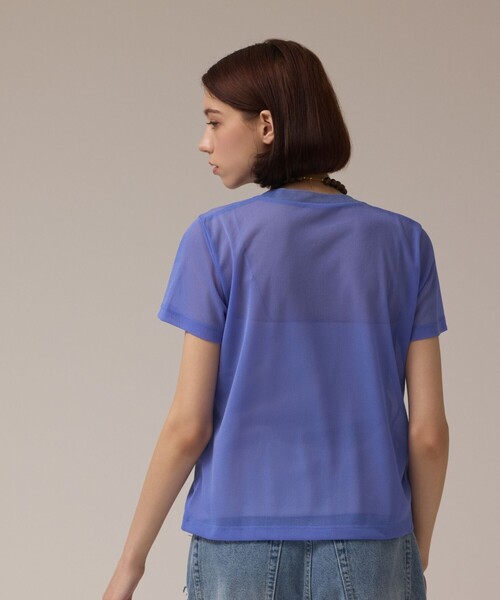 Diagram(ダイアグラム)の「シアーカットトップ(Tシャツ/カットソー・レディース・ホワイト/ブラック/ブルー・36)」の17枚目の写真