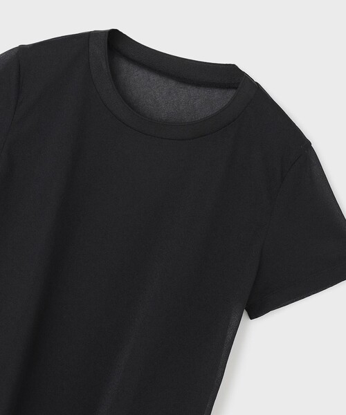 Diagram(ダイアグラム)の「シアーカットトップ(Tシャツ/カットソー・レディース・ホワイト/ブラック/ブルー・36)」の8枚目の写真