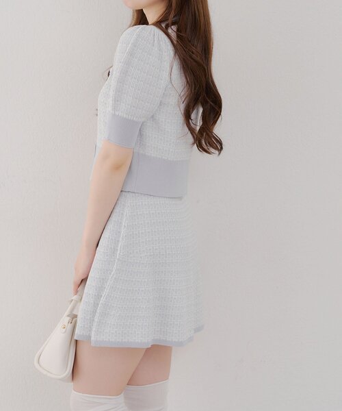 Another Branch olive des olive（アナザーブランチオリーブデオリーブ）の「ツイードポロSETUP（ワンピース・レディース・ボルドー/グレー/ブラック/ブラウン・FREE）」の11枚目の写真