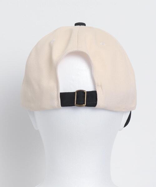 WEGO（ウィゴー）の「WEGO/バイカラーロゴキャップ（キャップ・レディース・チャコールグレー/ブラック・FREE）」の4枚目の写真