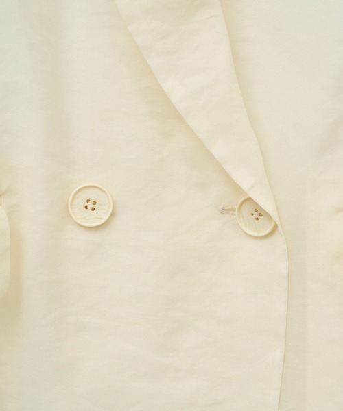 SALON adam et rope'（サロン アダム エ ロペ）の「シアーリライムテーラードジャケット（テーラードジャケット・レディース・キャメル/ブラック/オフホワイト・S/M）」の4枚目の写真