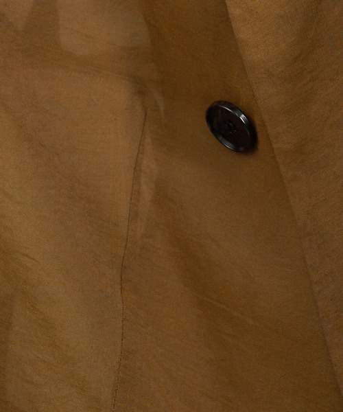 SALON adam et rope'（サロン アダム エ ロペ）の「シアーリライムテーラードジャケット（テーラードジャケット・レディース・キャメル/ブラック/オフホワイト・S/M）」の6枚目の写真