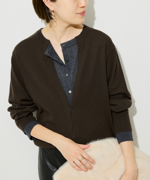 フェイクレイヤードカーディガン（カーディガン/ボレロ）｜SLOBE IENA