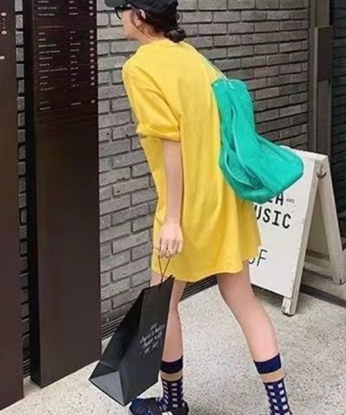 Pochi Pouch(ポチポーチ)の「Pochi Pouch/シースルー メッシュ トートバッグ(トートバッグ・レディース・ブラック/セージグリーン/ベージュ/ライトグリーン・FREE)」の5枚目の写真