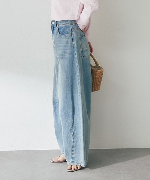 La boutique BonBon(ラブティックボンボン)の「ワイドデニム(デニムパンツ・レディース・ブルー・1/2/3)」の16枚目の写真