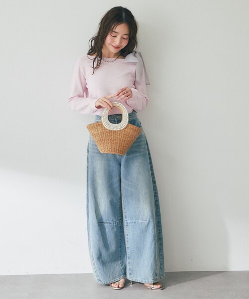 La boutique BonBon(ラブティックボンボン)の「ワイドデニム(デニムパンツ・レディース・ブルー・1/2/3)」の18枚目の写真