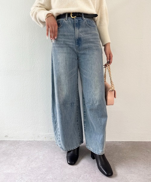 ワイドデニム（デニムパンツ）｜La boutique BonBon（ラブティック