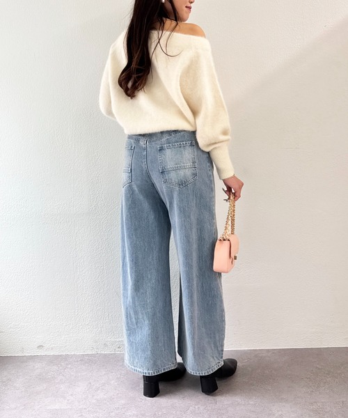セール】ワイドデニム（デニムパンツ）｜La boutique BonBon（ラブ