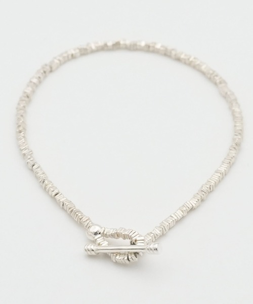 GRAiL(accessories)（グレイル（アクセサリー））の「Geometric beads bracelet(内周20cm)（ブレスレット・メンズ・シルバー・M size/Lsize）」の3枚目の写真