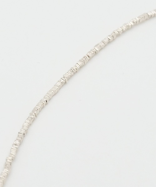 GRAiL(accessories)（グレイル（アクセサリー））の「Geometric beads bracelet(内周20cm)（ブレスレット・メンズ・シルバー・M size/Lsize）」の4枚目の写真