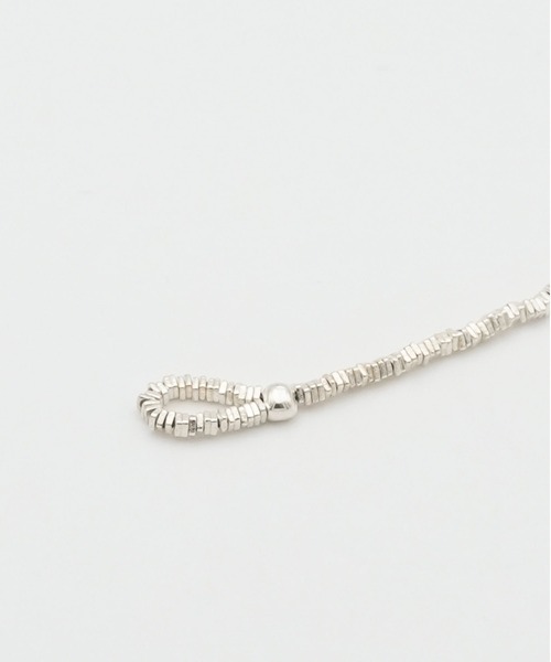 GRAiL(accessories)（グレイル（アクセサリー））の「Geometric beads bracelet(内周20cm)（ブレスレット・メンズ・シルバー・M size/Lsize）」の5枚目の写真