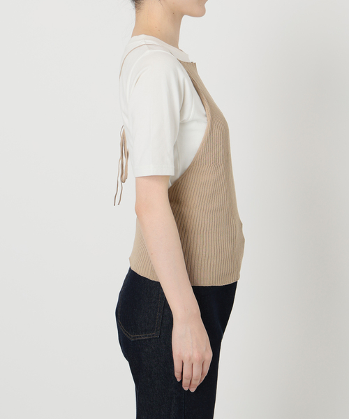 SLOBE IENA - SLOBE IENA♡リブニット SLOBE IENA｜バックオープンリブニットキャミ | Rakuten Fashion