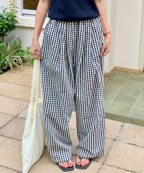 美品✨慈雨 サルエルパンツ ギンガムチェック センソユニコ 40 イージーパンツ 美品✨慈雨 サルエルパンツ ギンガムチェック センソユニコ 40