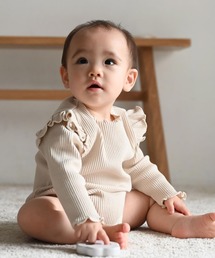 【正規品】marlow and mae ホワイト 長袖ロンパース Marlow and Mae – chu chu CHUPETERIA