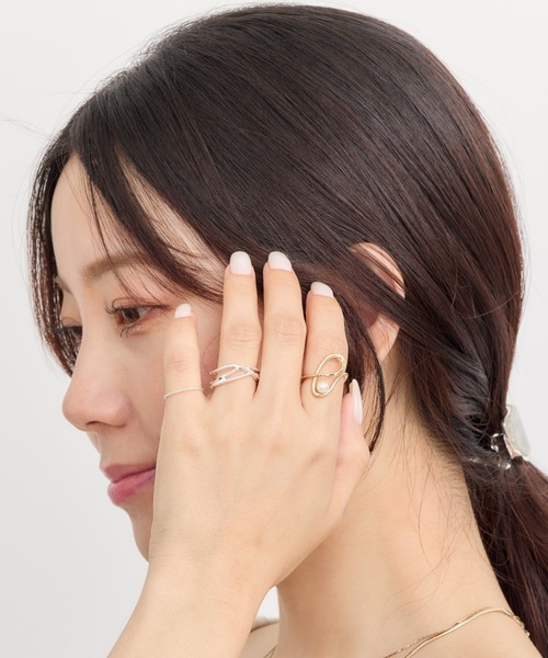 Heartdance(ハートダンス)の「ツイストポイントパールリング(リング・レディース・シルバー/ゴールド・13号)」の6枚目の写真