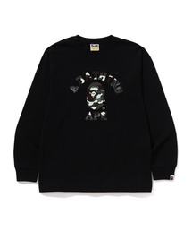 A BATHING APE(AxCVOGCv)CITY CAMO COLLEGE LS TEE(TVc/Jbg\[)