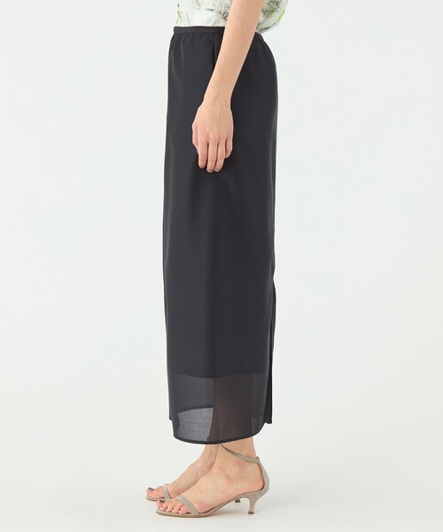 TOMORROWLAND collection(トゥモローランドコレクション)の「カラミシャイニー シアースカート(スカート・レディース・ネイビー・36/34)」の9枚目の写真