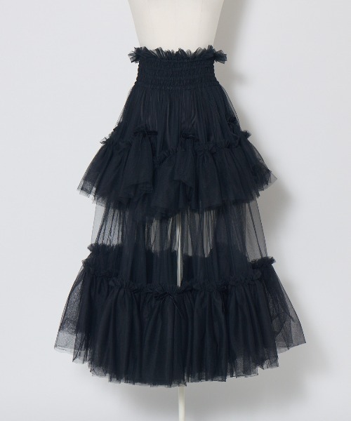 AVENCHUMU（アバンチュウム）の「Bad princess tulle long skirt（スカート・レディース・ホワイト/ブラック・FREE/XS）」の13枚目の写真