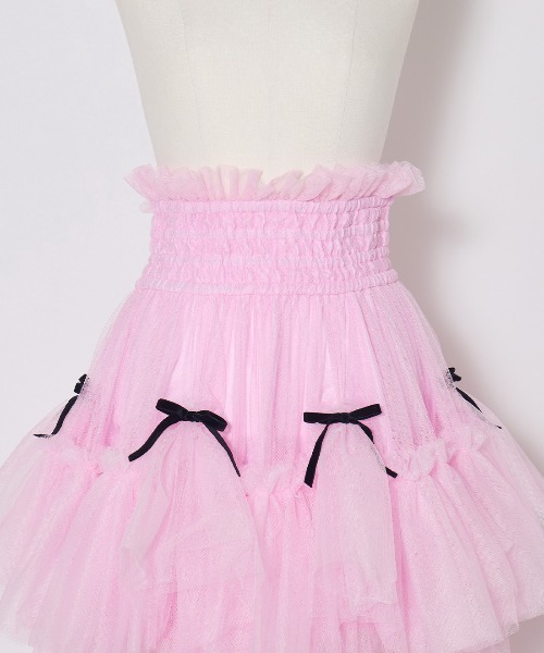 AVENCHUMU（アバンチュウム）の「Bad princess tulle long skirt（スカート・レディース・ホワイト/ブラック・FREE/XS）」の8枚目の写真