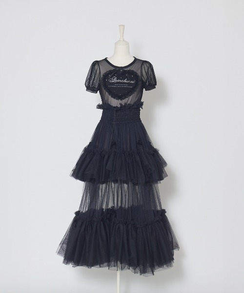 AVENCHUMU（アバンチュウム）の「Bad princess tulle long skirt（スカート・レディース・ホワイト/ブラック・FREE/XS）」の10枚目の写真