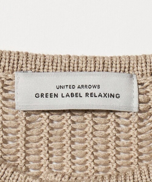 green label relaxing(グリーンレーベルリラクシング)の「メッシュ ニット ビスチェ -ウォッシャブル-(ベスト・レディース・ブラック/ベージュ・FREE)」の5枚目の写真