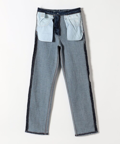 Healthy denim（ヘルシーデニム）の「Healthy DENIM:〈洗濯機可能〉Tallow ハイライズ ストレート デニム パンツ 25AW（デニムパンツ・レディース・ブルー・X-SMALL/SMALL/MEDIUM/LARGE）」の3枚目の写真
