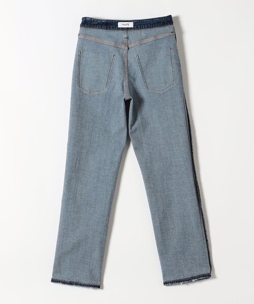 Healthy denim（ヘルシーデニム）の「Healthy DENIM:〈洗濯機可能〉Tallow ハイライズ ストレート デニム パンツ 25AW（デニムパンツ・レディース・ブルー・X-SMALL/SMALL/MEDIUM/LARGE）」の4枚目の写真